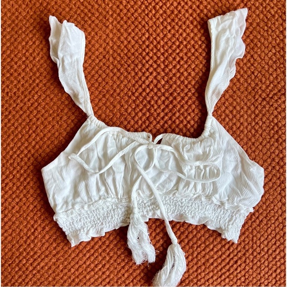 NWOT | White Bralette Crop Top | Size Small - Picture 1 of 7